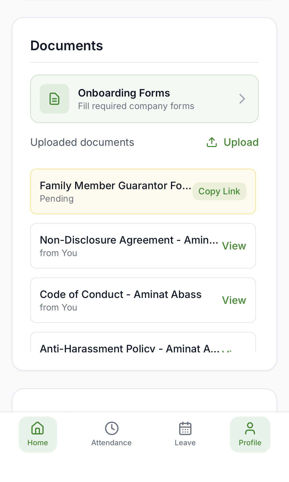 HRAP Lite — Documents